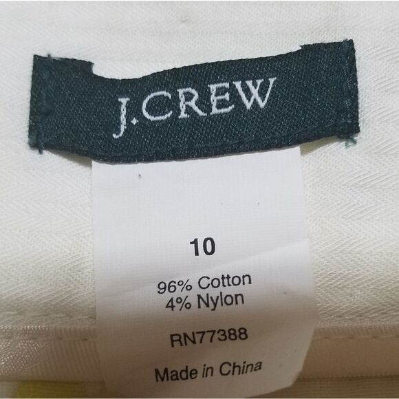 J. Crew Neon Yellow Paisley Floral Pencil Skirt 10 - Picture 6 of 6